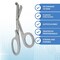 A2Z Scilab Trauma Shears 12/Pack Non-Stick 7.25 First Aid EMT Stainless Steel Utility Scissors Gray Handle A2Z-ZR882 - alternate 5
